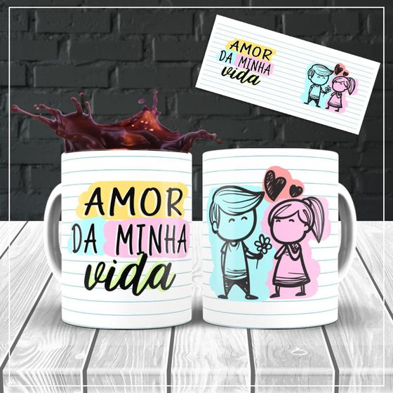 Imagem de Caneca Personalizada Dia dos Namorados 325ml Mayh Personaliza.