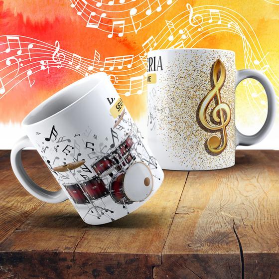 Imagem de Caneca Personalizada Diversos Modelos Musica Instrumento Musical Orquestra