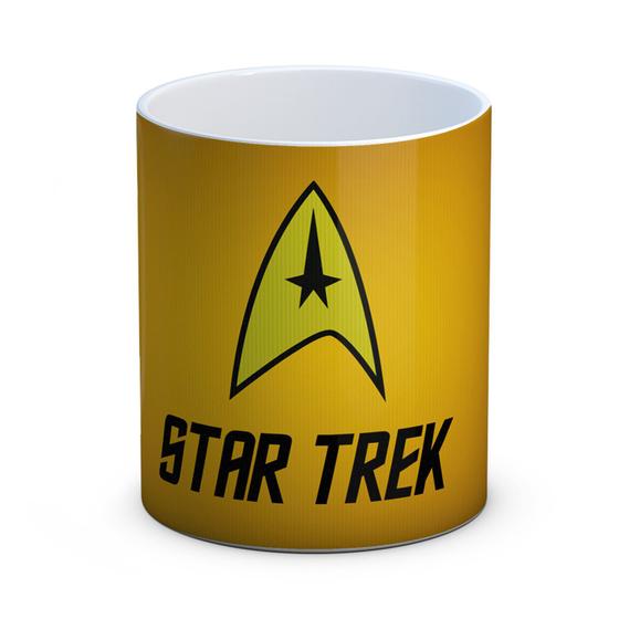 Imagem de Caneca Personalizada Em Porcelana Estampa Amarela Star Trek