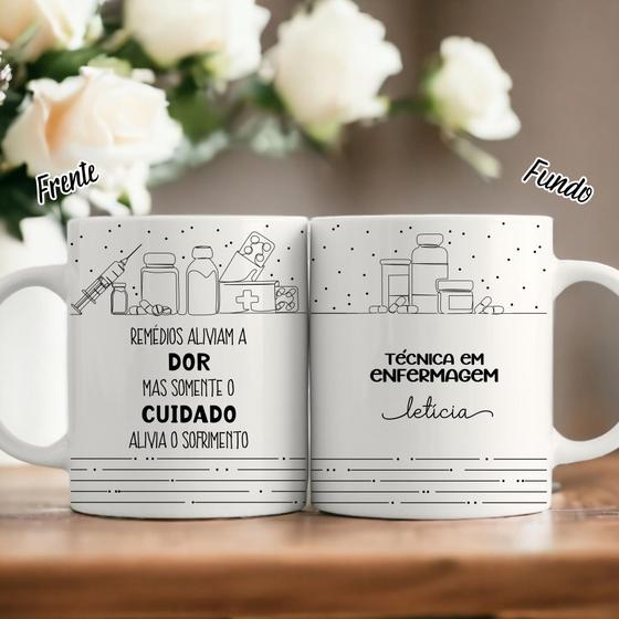 Imagem de Caneca Personalizada Enfermagem/Técnico de Enfermagem/Área da Saúde