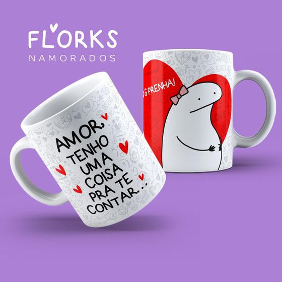 Caneca Personalizada Flork Casais E Namorados Divertidas Mod Cer Mica Ml Los