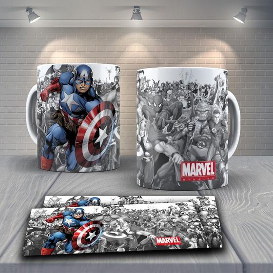 Caneca personalizada Marvel/Caneca marvel/Marvel/DC/Animes Menor preço em Caneca personalizada Marvel/Caneca marvel/Marvel/DC/Animes