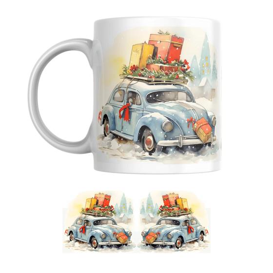 Imagem de Caneca Personalizada Natal Papai Noel, Árvore, Gato - Diversos Modelos