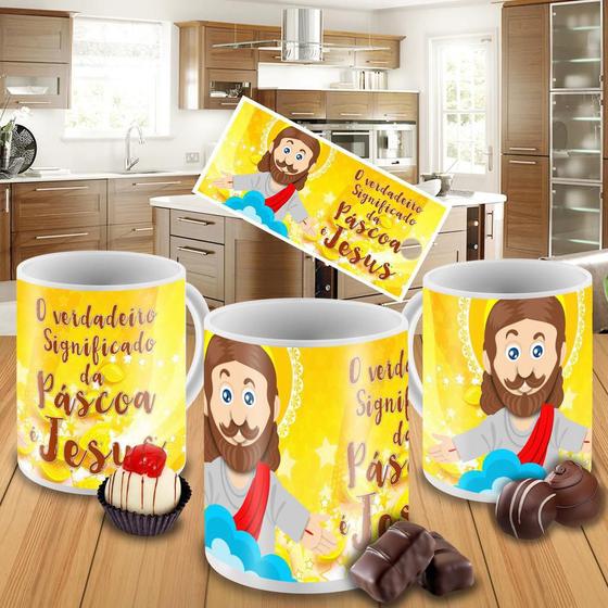 Imagem de Caneca Personalizada O Verdadeiro Significado Da Páscoa É Jesus 2