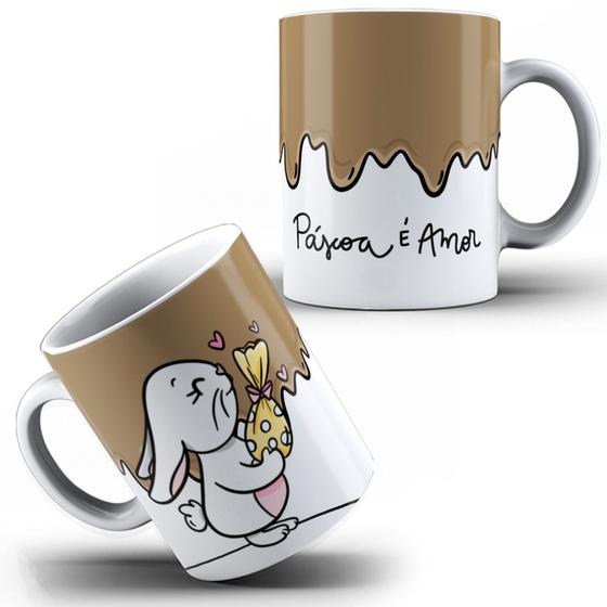 Imagem de Caneca Personalizada Páscoa Feliz Páscoa Diversos Modelos Presente Certo Porcelana MEGA OFERTA!