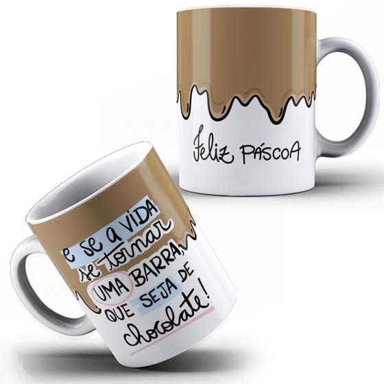 Imagem de Caneca Personalizada Páscoa Feliz Páscoa Diversos Modelos Presente Certo Porcelana MEGA OFERTA!