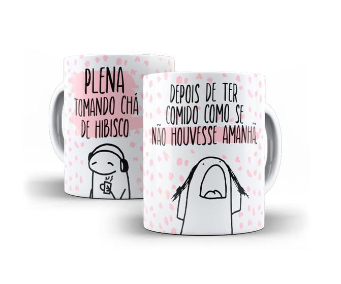 Imagem de Caneca Personalizada Plena Tomando Chá De Hibisco 10609