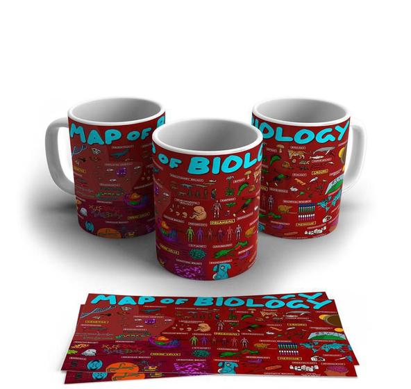 Imagem de Caneca Personalizada Porcelana Profissão Biólogo 325ml