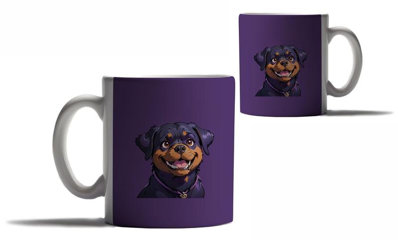 Imagem de Caneca Personalizada Presente Cachorros Raça Rottweiler Amor