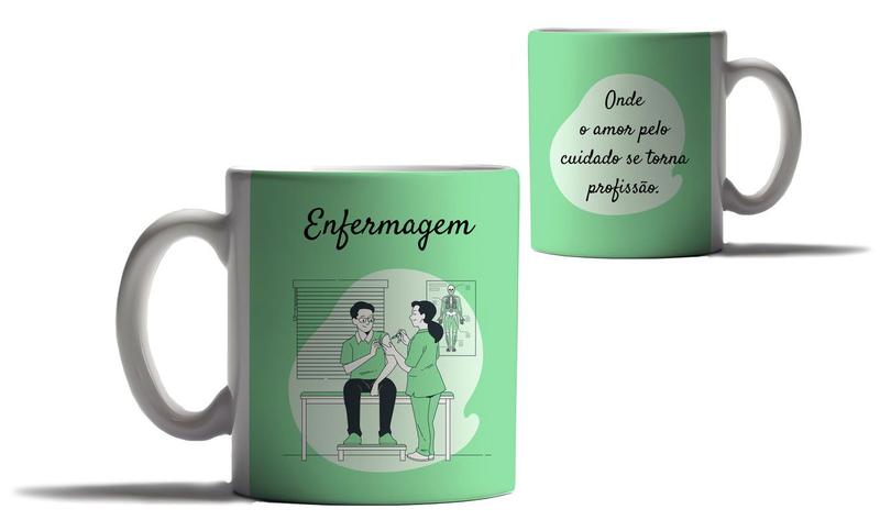 Imagem de Caneca Personalizada Presente Enfermagem Enfermeiros Amor 4