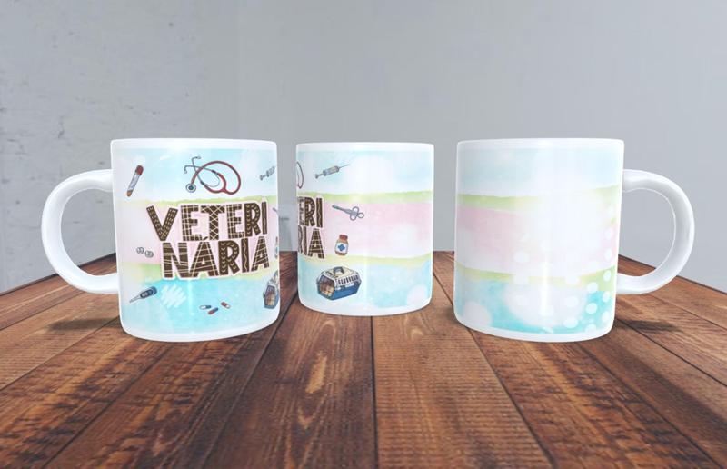 Imagem de Caneca Personalizada Profissões Veterinária 732 - Guria Criativa