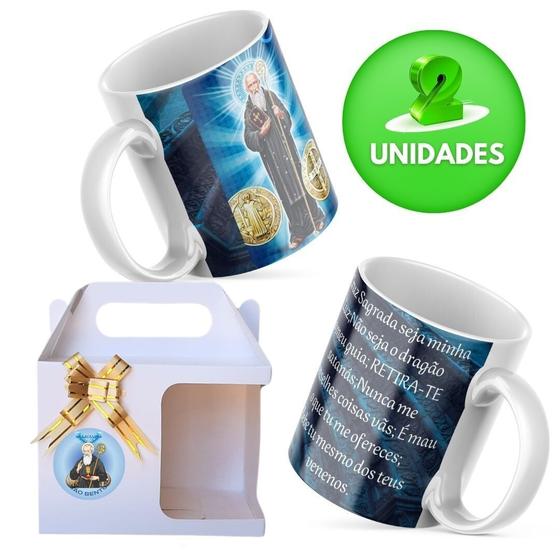 Imagem de Caneca Personalizada Religiosa - São Bento M1 2 unid