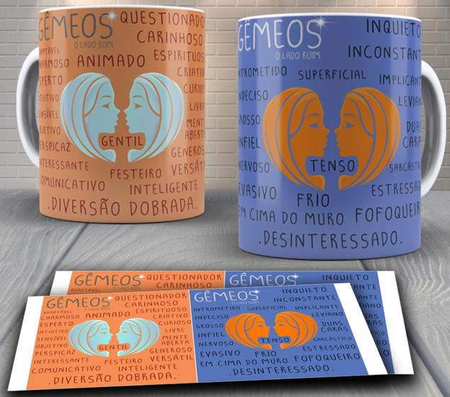 Imagem de Caneca Personalizada - Signo de Gêmeos