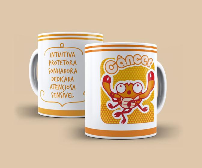 Imagem de Caneca Personalizada Signos Câncer 780  Menor Frete