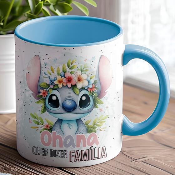 Imagem de Caneca Personalizada Stitch Ohana