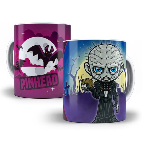 Imagem de Caneca Pinhead Terror Halloween Porcelana Personalizada