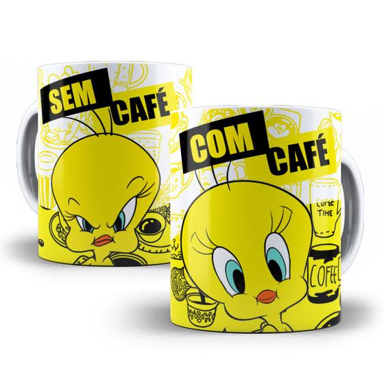 Caneca Piu Piu Looney Tunes Com Café Sem Café Porcelana - Tio da Caneca ...