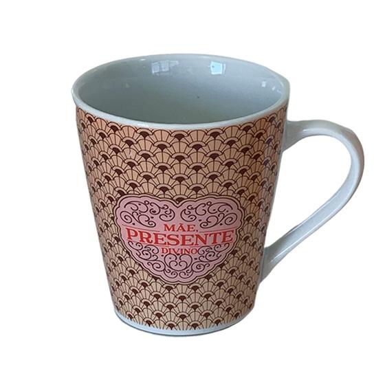 Imagem de Caneca Porcelana 290ml Mãe Presente Divino