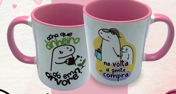 Imagem de Caneca Porcelana 300ml Frases de Mãe Kathavento