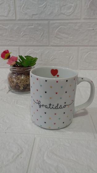 Imagem de Caneca Porcelana 300ml Gratidão