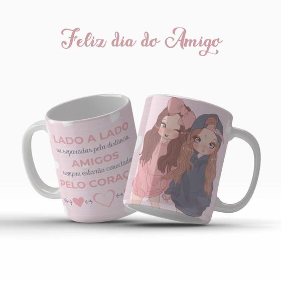 Imagem de Caneca Porcelana 325ml Feliz Dia do Amigo 5