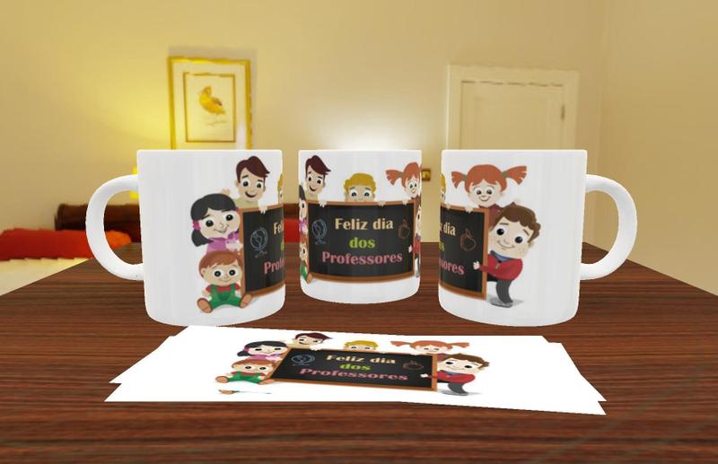 Imagem de Caneca Porcelana 325Ml Feliz Dia Dos Professores Mod 4