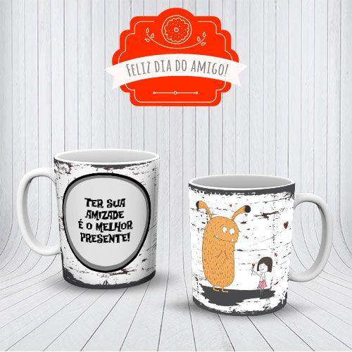 Imagem de Caneca Porcelana 325ml Ter Sua Amizade é o Melhor Presente!