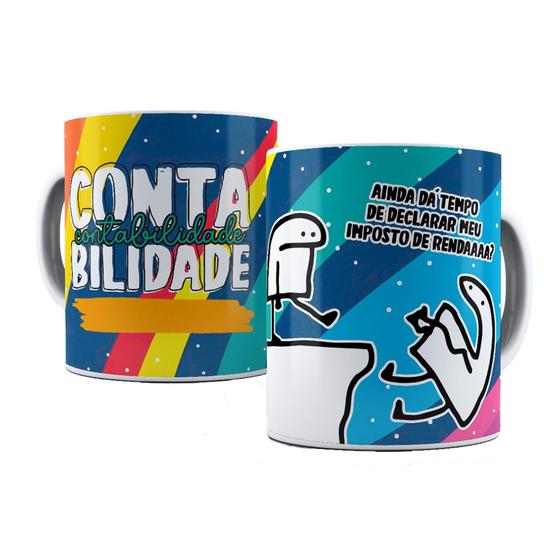 Imagem de Caneca Porcelana Contabilidade Profissão