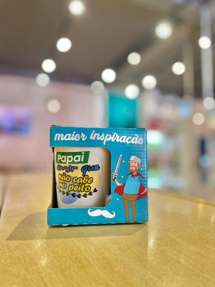Imagem de Caneca porcelana Dia dos Pais 250ml na caixa - R R PORCELANAS