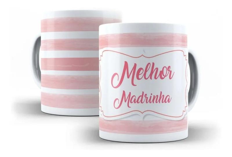 Imagem de Caneca Porcelana Dinda Para Melhor Madrinha