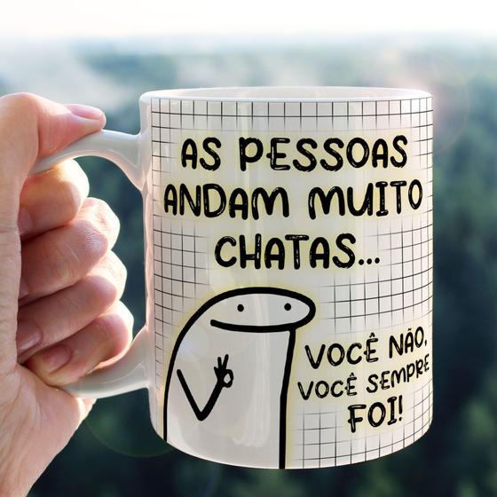 Imagem de Caneca Porcelana Divertida Flork As pessoas andam muito