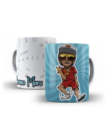 Imagem de Caneca Porcelana Divertida Hits Da Música Bruno Mars