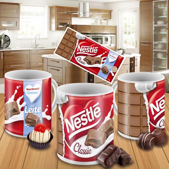 Imagem de Caneca Porcelana Divertida Páscoa Nestle Classie