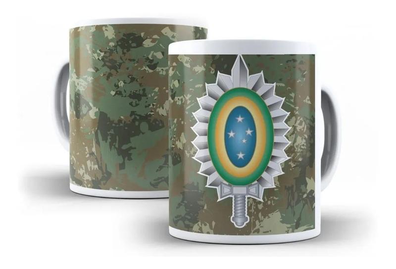 Caneca Porcelana Ex Rcito Brasileiro Fundo Camuflado Villa Caneca Canecas Magazine Luiza