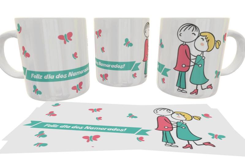 Imagem de Caneca Porcelana Feliz Dia Dos Namorados 2