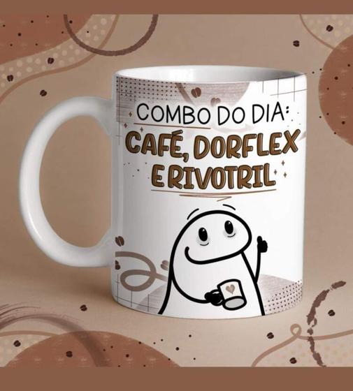 Imagem de Caneca Porcelana Flork  Combo Do Dia 