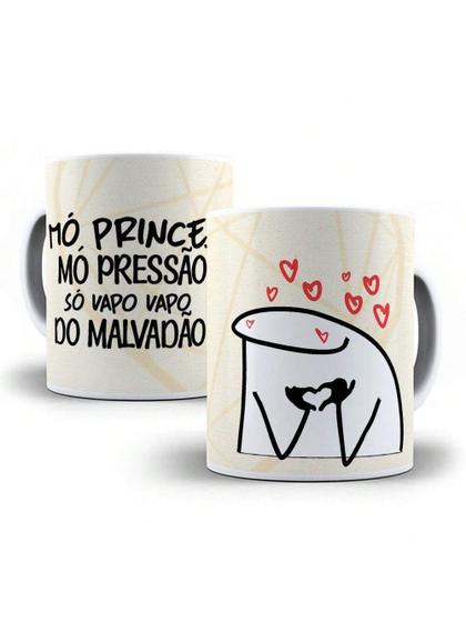 Imagem de Caneca Porcelana Flork Meme Mó Princesa, Mó pressão Personalizada 325ml