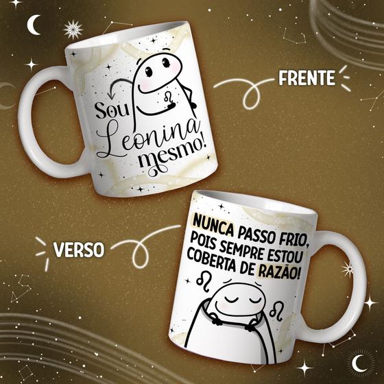 Imagem de Caneca Porcelana Flork Signos 2.0 versão 2 leonina  325 ml