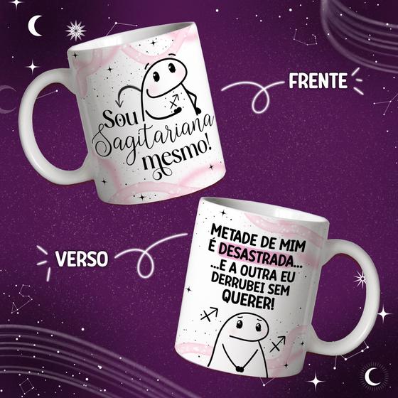 Imagem de Caneca Porcelana Flork Signos 2.0 versão 2 Sagitariana 325 ml