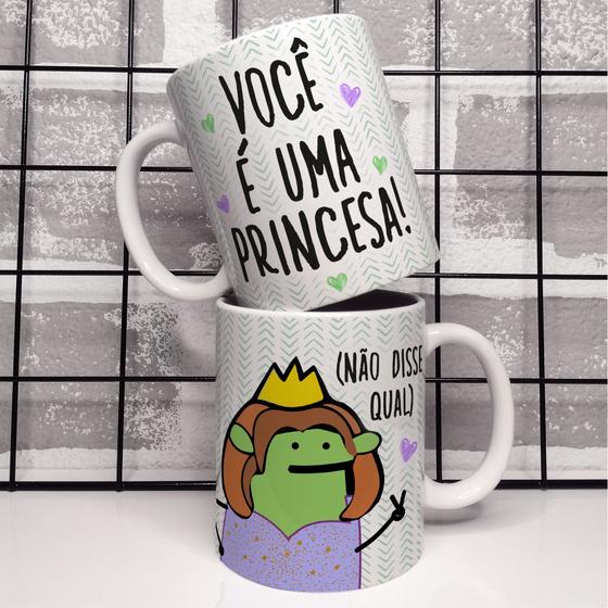 Imagem de CANECA PORCELANA FLORK VOCÊ É UMA PRINCESA! nÃO TE DISSE QUAL  325ML