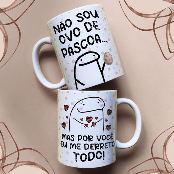 Imagem de Caneca Porcelana Florks Páscoa 05 325ml