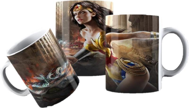 Imagem de Caneca Porcelana Mulher Maravilha Injustice