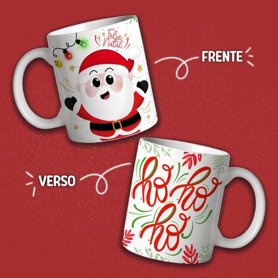 Imagem de Caneca Porcelana Natal Cute Natal ho ho ho  325 ml