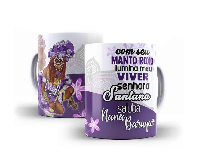 Imagem de Caneca Porcelana Orixá Senhora Santana Saluba Nanã Baruquê