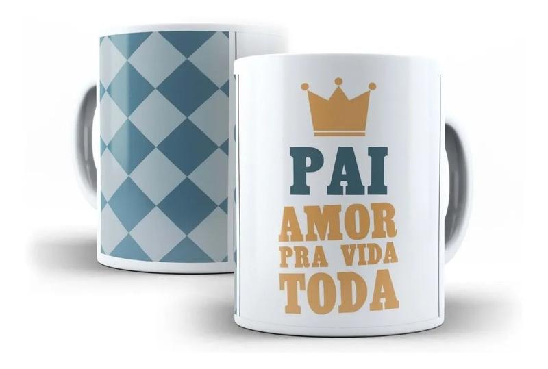 Imagem de Caneca Porcelana Pai Amor Pra Vida Toda Presente Dia Do Pais