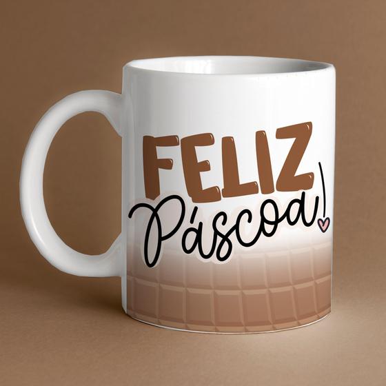 Imagem de Caneca Porcelana  Páscoa Feliz Páscoa 2023 2 325 ml