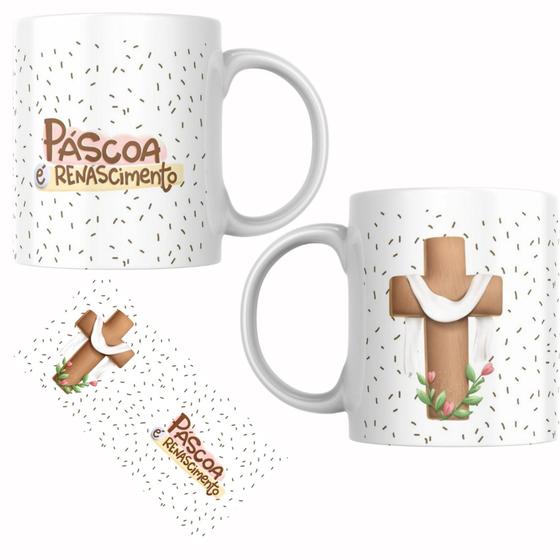 Imagem de Caneca Porcelana Páscoa Ressurreição de Jesus