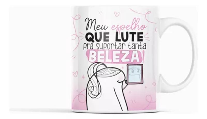 Imagem de Caneca Porcelana Personalizada Amiga Flork 325ml