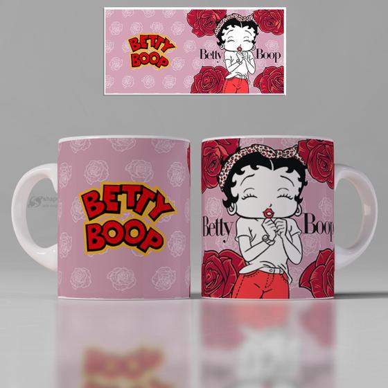 Imagem de Caneca Porcelana Personalizada Branca Estampa Personagem Betty Boop vários modelos