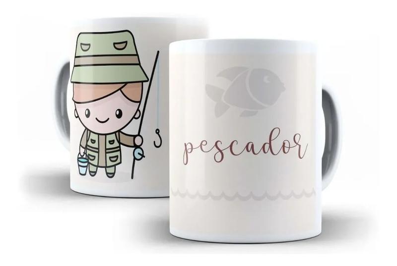 Imagem de Caneca Porcelana Pescador Profissão Coleção Cute Presente